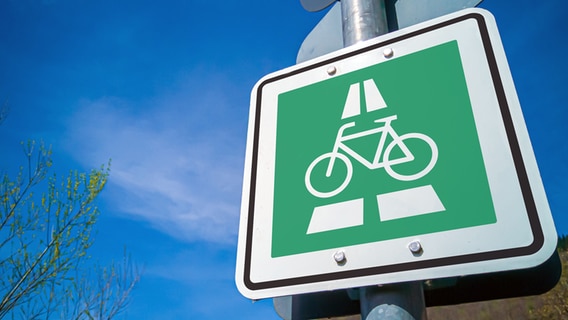 Ein neues Straßenschild: der Radschnellweg. © IMAGO / Panthermedia 