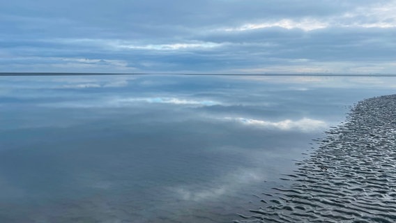 Das Watt mit Blick aufs Meer. © Michael Wieben Foto: Michael Wieben