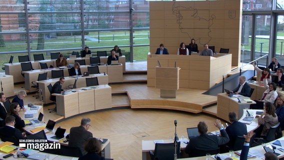 Der Landtag von Schleswig-Holstein © NDR Foto: NDR Screenshot
