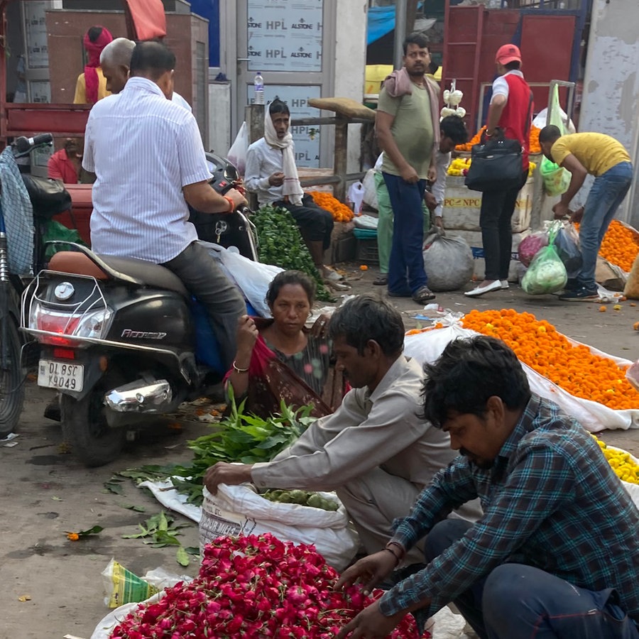 Markt in Old Delhi © NDR Foto: Astrid Corall