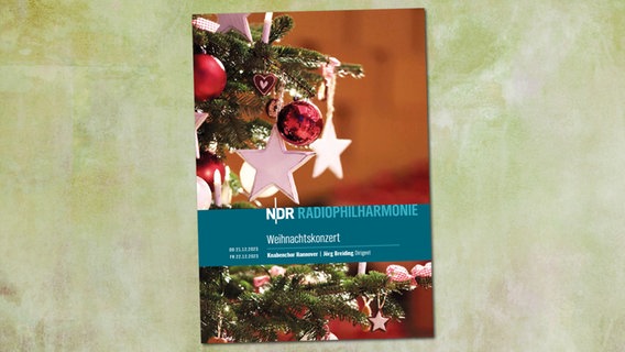 Das Programmheft zum Weihnachtskonzert der NDR Radiophilharmonie 2023 © NDR 