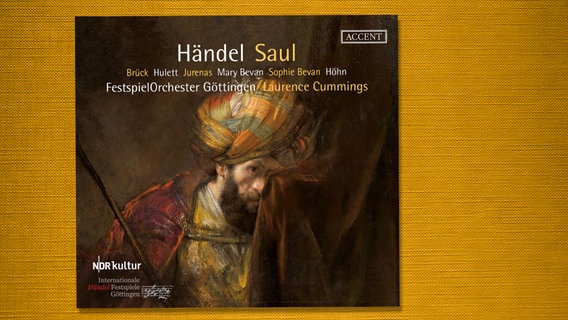 CD-Hülle: Händels "Saul" in einer Aufnahme der Internationalen Händel Festspiele Göttingen mit dem NDR Chor © ACCENT 