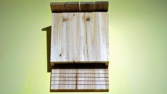 Ein Fledermauskasten aus Holz © NDR Foto: Kathrin Weber