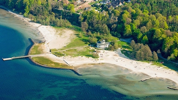 Luftbild des Strandes in Solitüde bei Flensburg © TAFF / Benjamin Nolte 