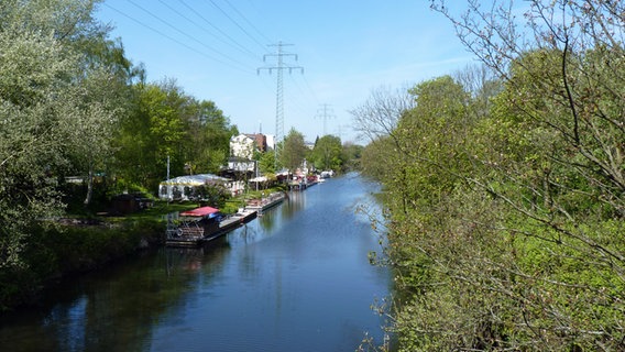 Blick auf den Ernst-August-Kanal in Hamburg-Wilhelmsburg. © NDR Foto: Irene Altenmüller