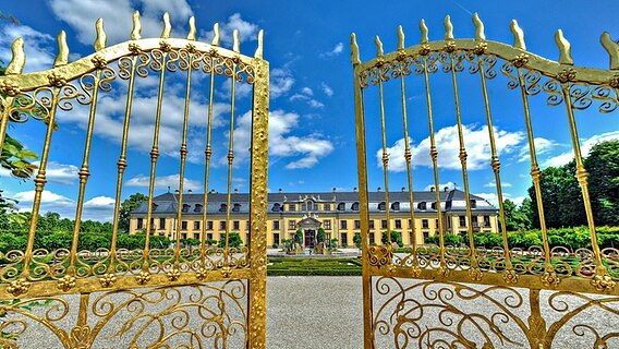 Goldenes Tor in den Herrenhäuser Gärten in Hannover © HMTG Foto: Mahramzadeh