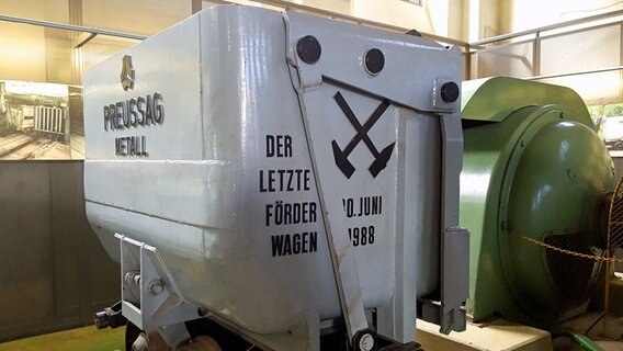 Ein Förderwagen im ehemaligen Bergwerk Rammelsberg in Goslar. © NDR Foto: Kathrin Weber