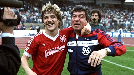 Werner Biskup (r.) und Jürgen Baier (l., Archivbild aus dem Jahr 1985) © imago/Rust Foto: Rust