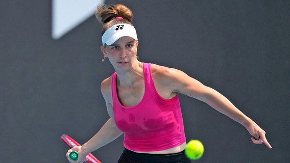 Die Hamburger Tennisspielerin Tamara Korpatsch bei den Australian Open © picture alliance/dpa/AP | Louise Delmotte 