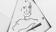 Zeichnung des Musikers Sting © Ocke Bandixen NDR Foto: Ocke Bandixen NDR