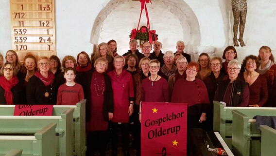 Der Gospelchor Olderup © NDR Foto: Lukas Knauer
